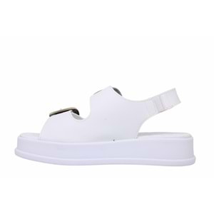 Z- ŞANZELİZE SANDALET - K-106 - BEYAZ-CİLT