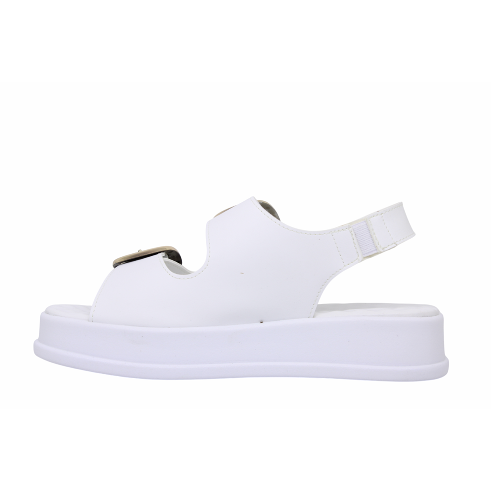 Z- ŞANZELİZE SANDALET - K-106 - BEYAZ-CİLT