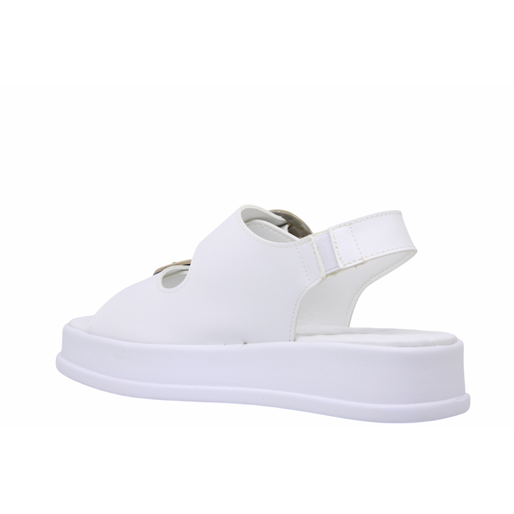 Z- ŞANZELİZE SANDALET - K-106 - BEYAZ-CİLT