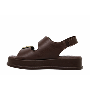 Z- ŞANZELİZE SANDALET - K-106 - KAHVE-CİLT
