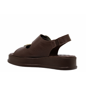 Z- ŞANZELİZE SANDALET - K-106 - KAHVE-CİLT