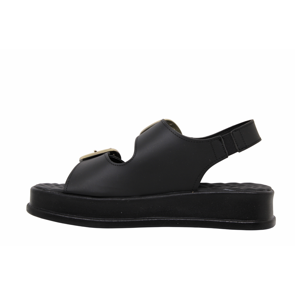 Z- ŞANZELİZE SANDALET - K-106 - SİYAH-CİLT