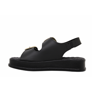 Z- ŞANZELİZE SANDALET - K-106 - SİYAH-CİLT