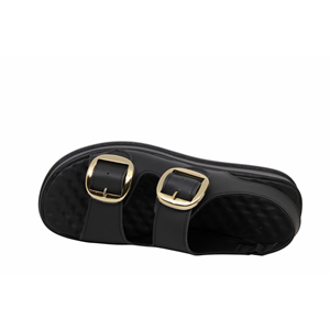 Z- ŞANZELİZE SANDALET - K-106 - SİYAH-CİLT