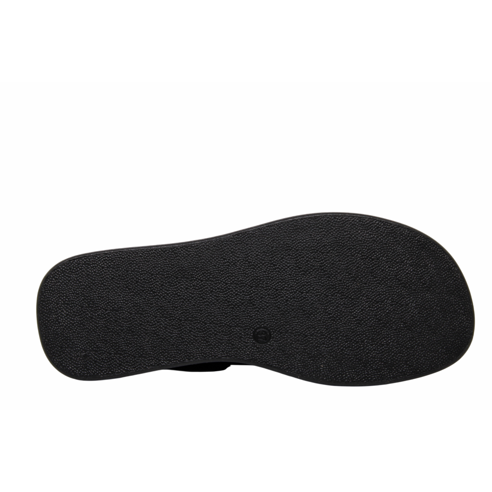 Z- ŞANZELİZE SANDALET - K-106 - SİYAH-CİLT