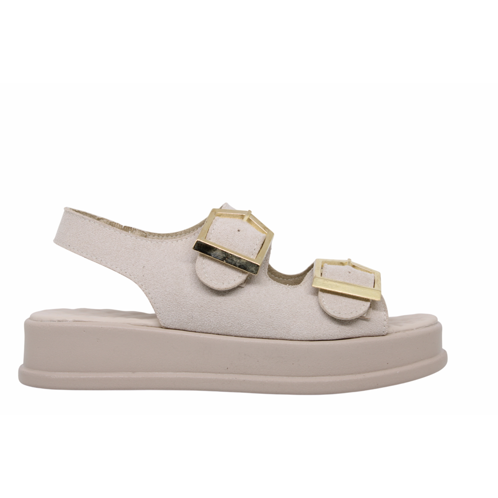 Z- ŞANZELİZE SANDALET - K-106 - BEJ-SÜET