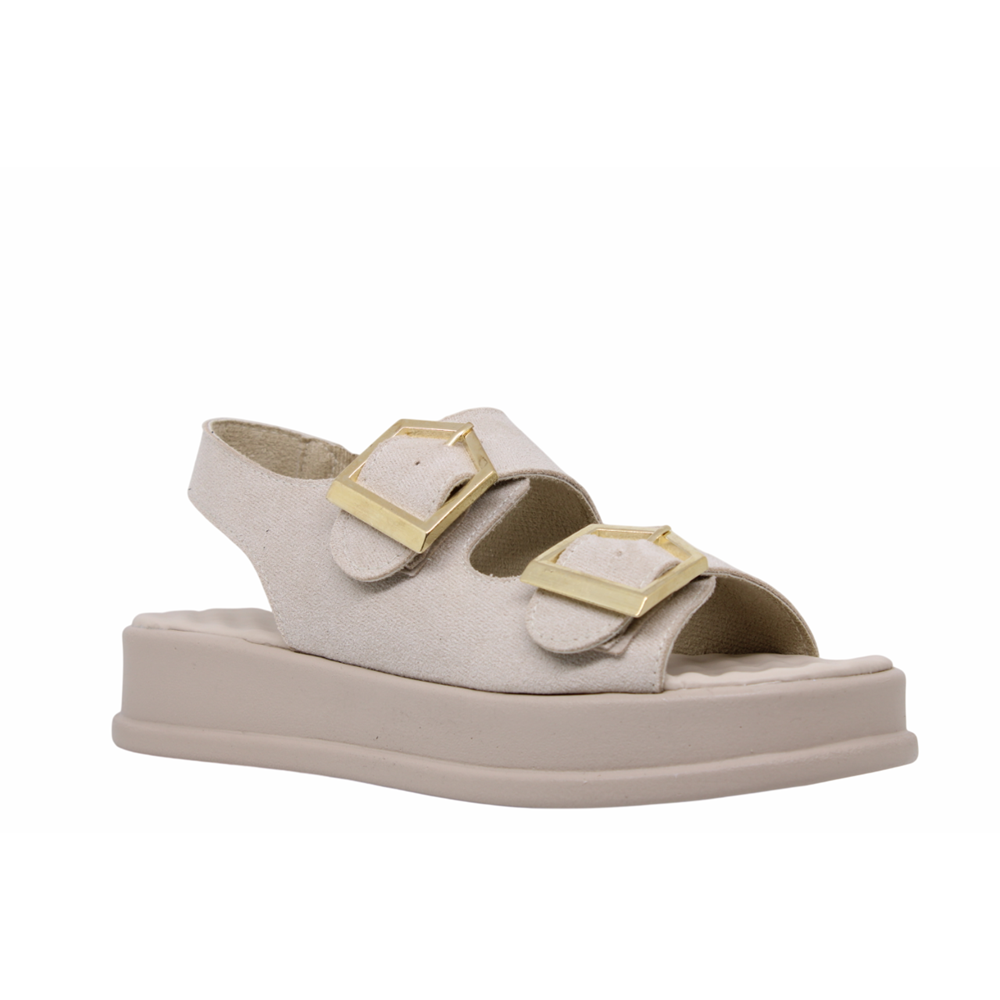 Z- ŞANZELİZE SANDALET - K-106 - BEJ-SÜET