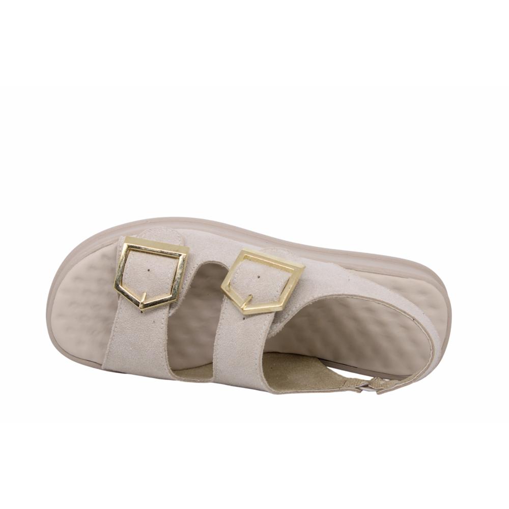 Z- ŞANZELİZE SANDALET - K-106 - BEJ-SÜET