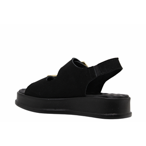 Z- ŞANZELİZE SANDALET - K-106 - SİYAH-SÜET