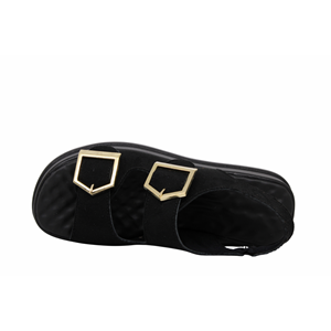 Z- ŞANZELİZE SANDALET - K-106 - SİYAH-SÜET