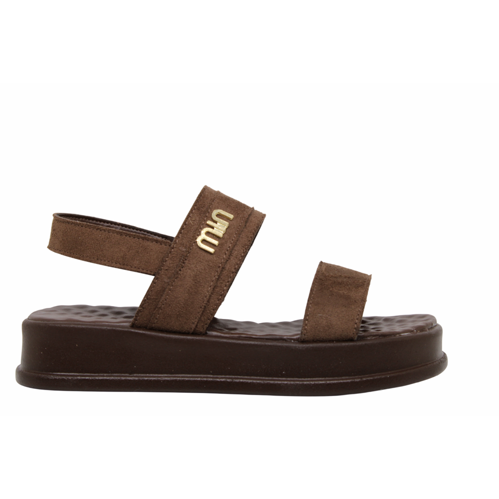 Z- ŞANZELİZE SANDALET - K-107 - KAHVE-SÜET
