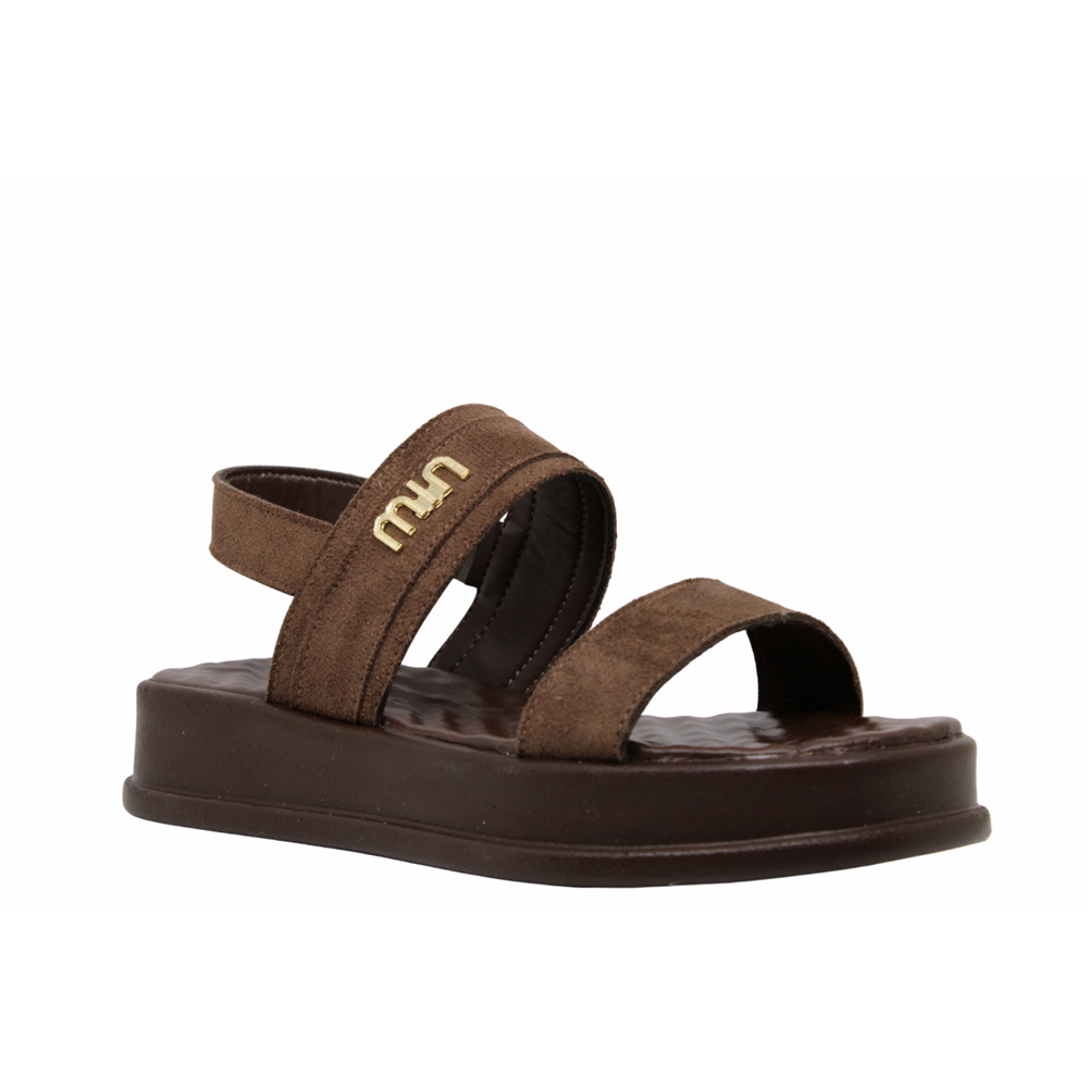 Z- ŞANZELİZE SANDALET - K-107 - KAHVE-SÜET