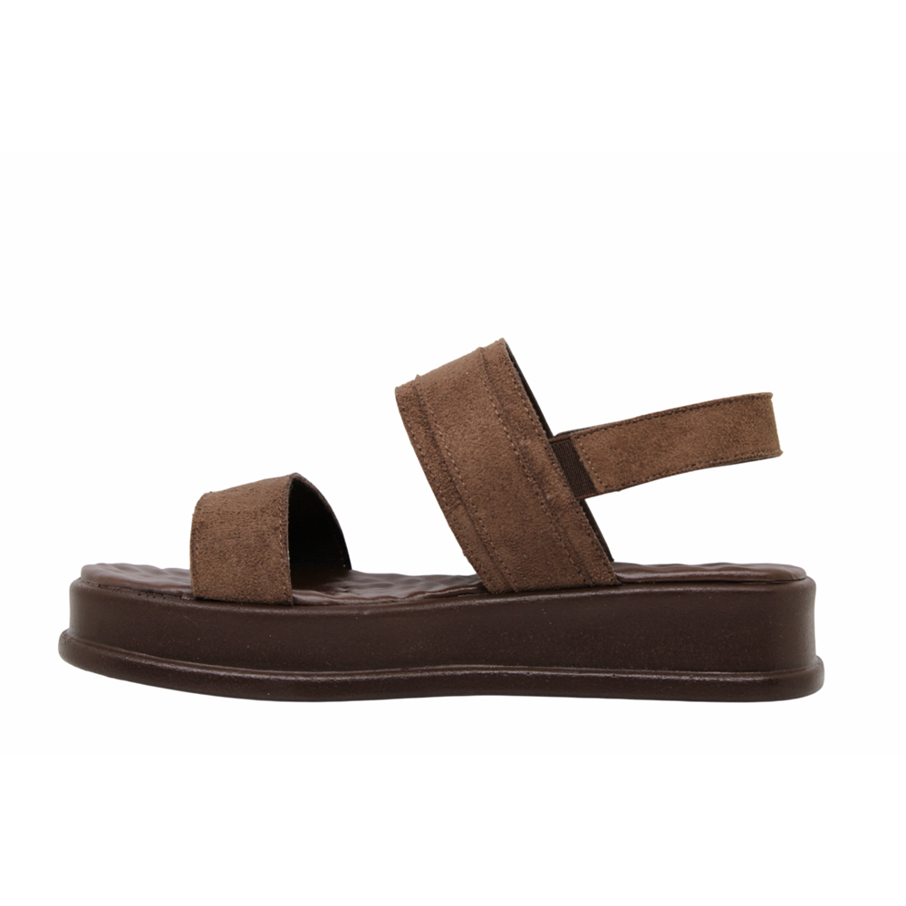 Z- ŞANZELİZE SANDALET - K-107 - KAHVE-SÜET
