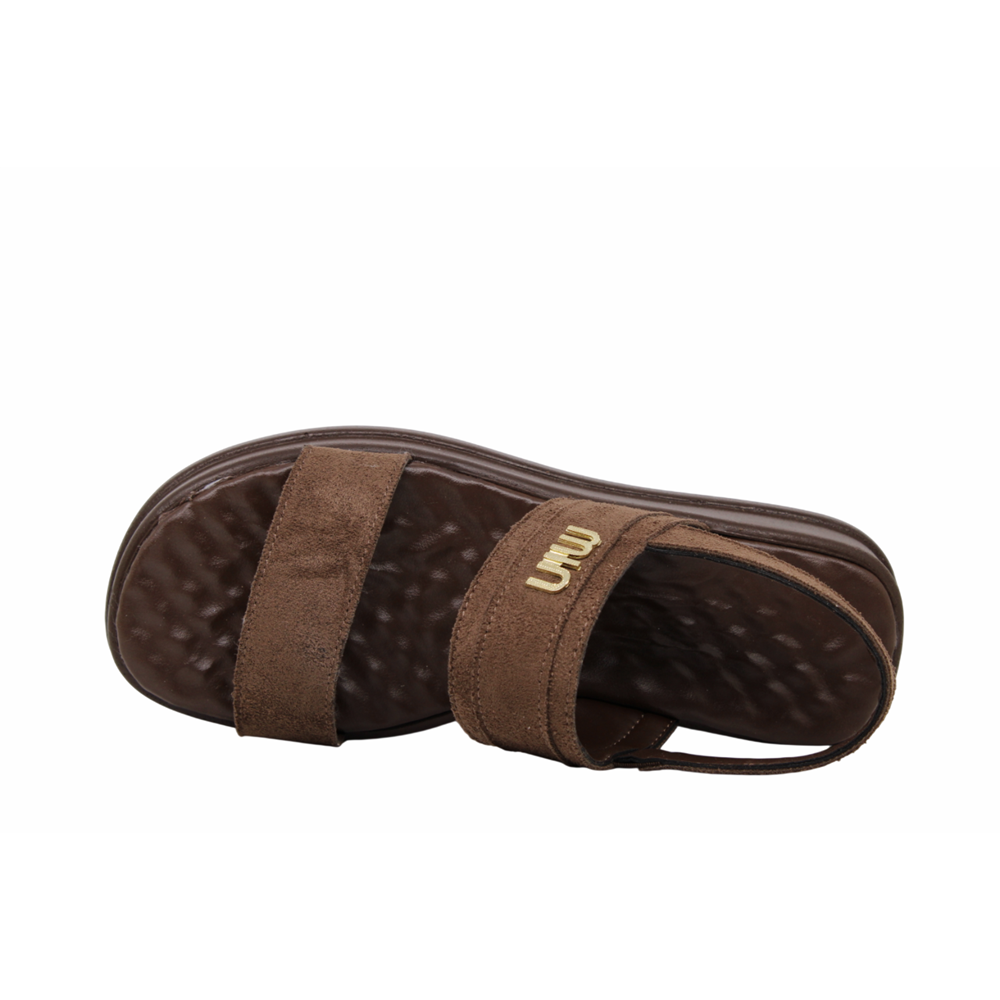 Z- ŞANZELİZE SANDALET - K-107 - KAHVE-SÜET