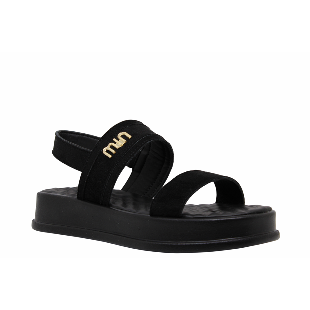 Z- ŞANZELİZE SANDALET - K-107 - SİYAH-SÜET