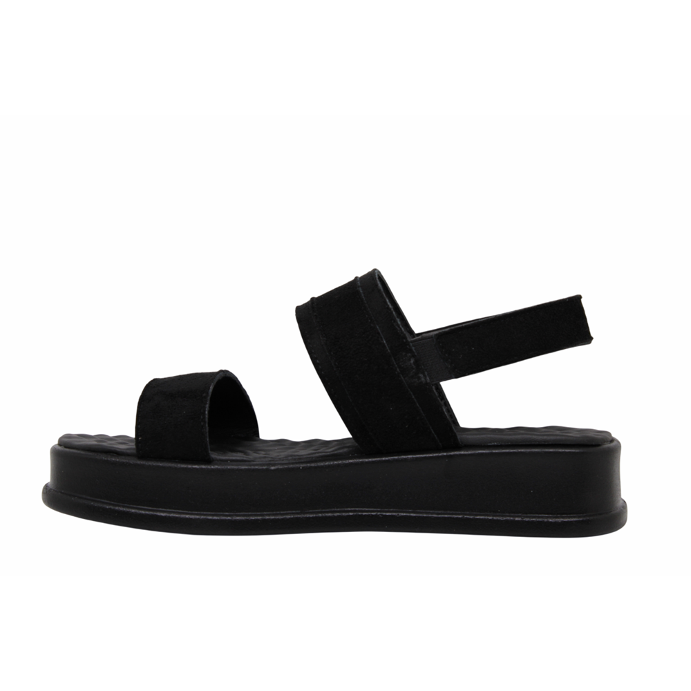 Z- ŞANZELİZE SANDALET - K-107 - SİYAH-SÜET