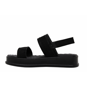 Z- ŞANZELİZE SANDALET - K-107 - SİYAH-SÜET