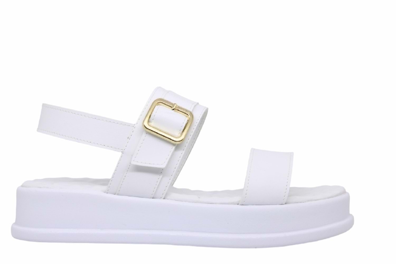 Z- ŞANZELİZE SANDALET - K-108 - BEYAZ-CİLT