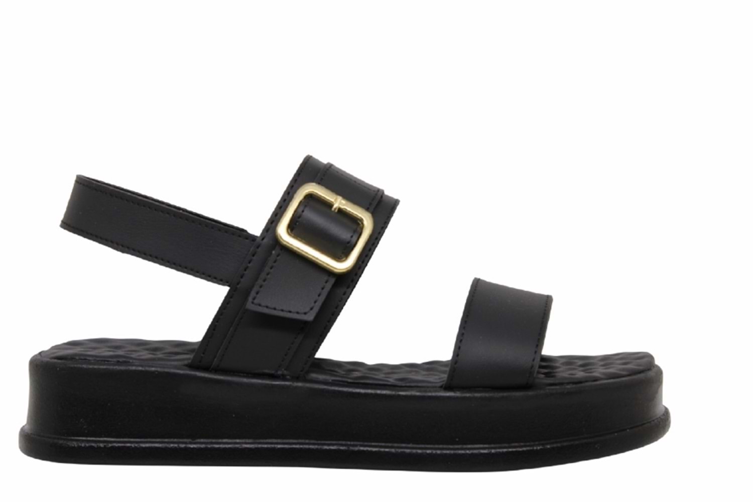 Z- ŞANZELİZE SANDALET - K-108 - SİYAH-CİLT