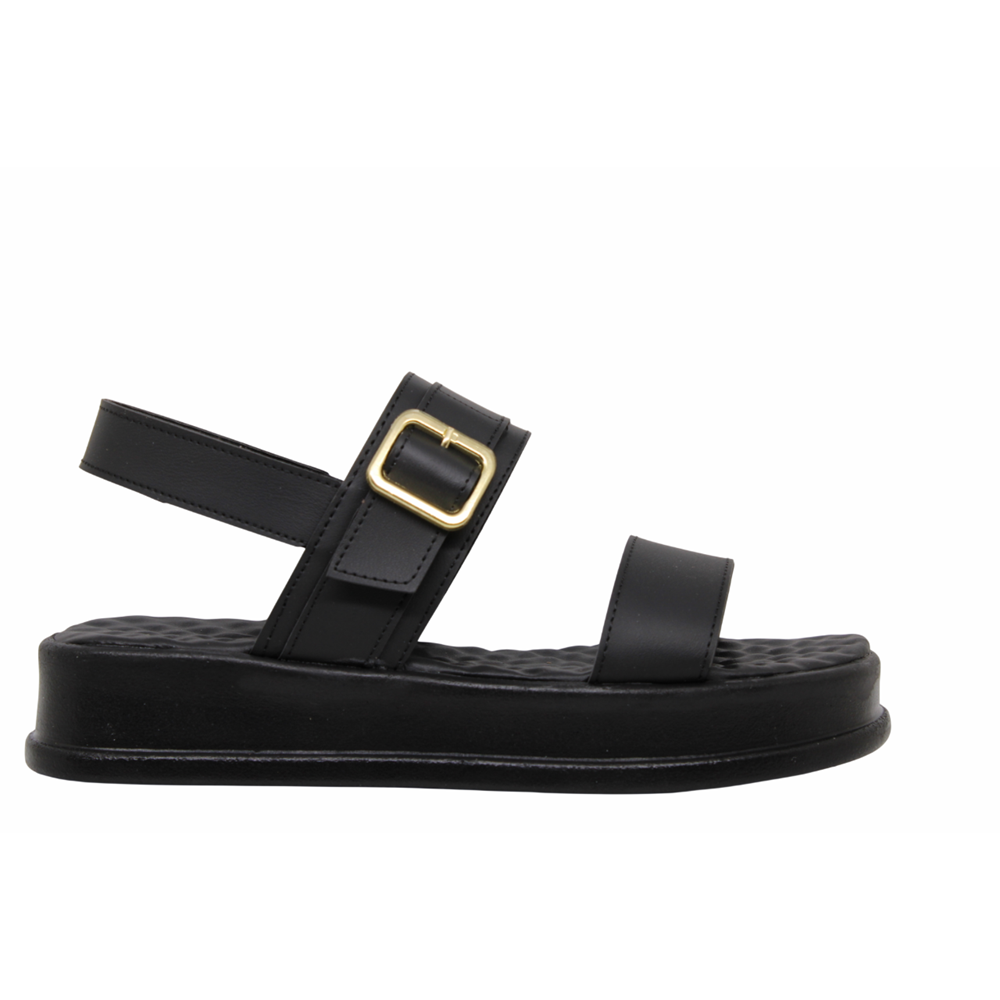 Z- ŞANZELİZE SANDALET - K-108 - SİYAH-CİLT