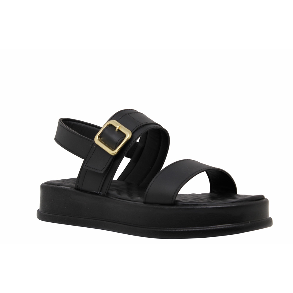 Z- ŞANZELİZE SANDALET - K-108 - SİYAH-CİLT