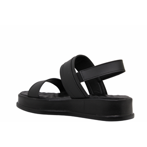 Z- ŞANZELİZE SANDALET - K-108 - SİYAH-CİLT