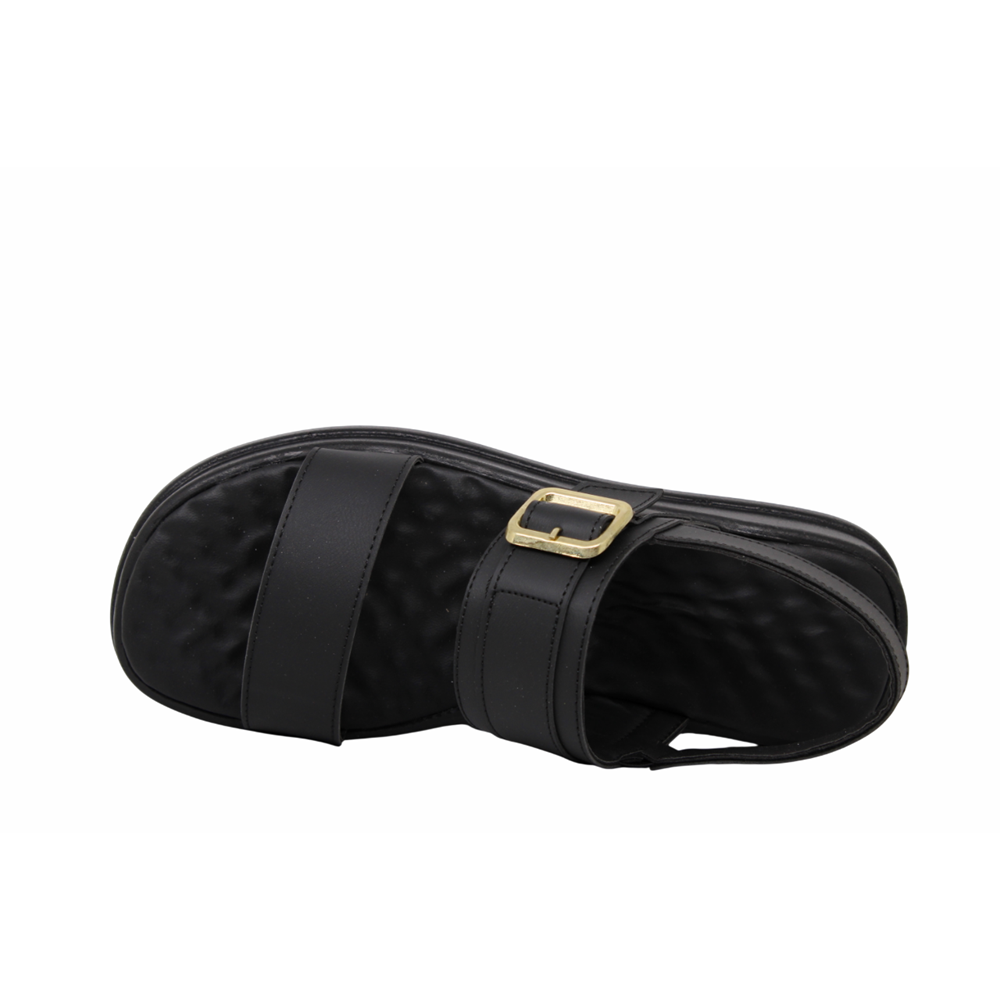 Z- ŞANZELİZE SANDALET - K-108 - SİYAH-CİLT