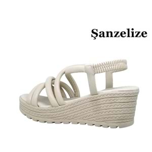 Z- ŞANZELİZE SANDALET - K-300 - CİLT-BEJ