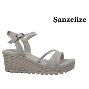Z- ŞANZELİZE SANDALET - K-303 - BEJ