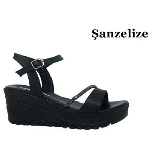 Z- ŞANZELİZE SANDALET - K-303 - SİYAH