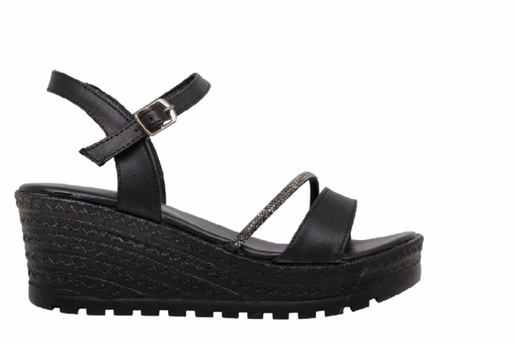 Z- ŞANZELİZE SANDALET - K-303 - SİYAH