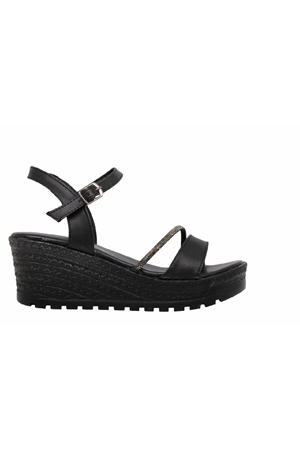 Z- ŞANZELİZE SANDALET - K-303 - SİYAH