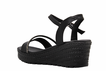 Z- ŞANZELİZE SANDALET - K-303 - SİYAH