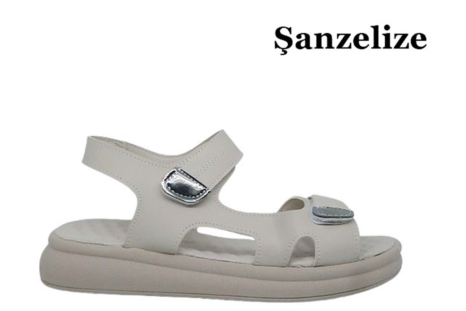 Z- ŞANZELİZE SANDALET - K-401 - BEJ