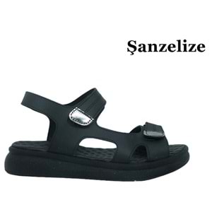 Z- ŞANZELİZE SANDALET - K-401 - SİYAH