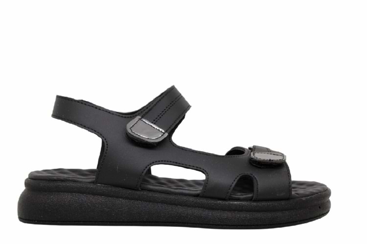 Z- ŞANZELİZE SANDALET - K-401 - SİYAH