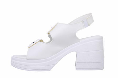 Z- ŞANZELİZE SANDALET - K-506 - BEYAZ-CİLT-BEYAZ-TOKA