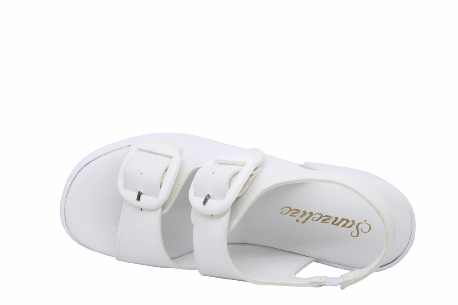 Z- ŞANZELİZE SANDALET - K-506 - BEYAZ-CİLT-BEYAZ-TOKA