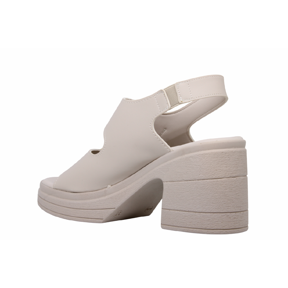 Z- ŞANZELİZE SANDALET - K-506 - BEJ-CİLT-ALTIN-TOKA