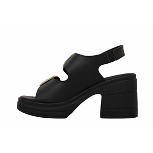 Z- ŞANZELİZE SANDALET - K-506 - SİYAH-CİLT