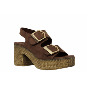 Z- ŞANZELİZE SANDALET - K-506 - KAHVE-SÜET