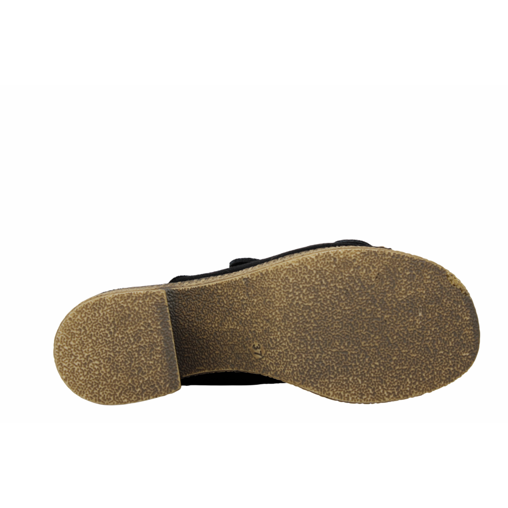 Z- ŞANZELİZE SANDALET - K-506 - SİYAH-SÜET