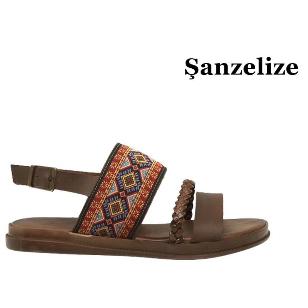 Z- ŞANZELİZE SANDALET - K-622 - SAÇ ÖRGÜ