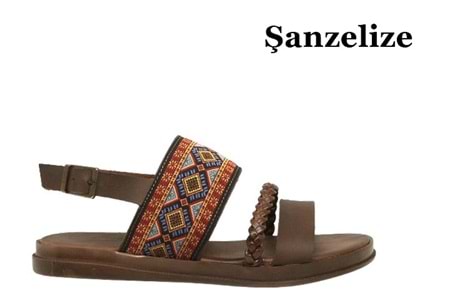 Z- ŞANZELİZE SANDALET - K-622 - SAÇ ÖRGÜ