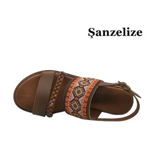 Z- ŞANZELİZE SANDALET - K-622 - SAÇ ÖRGÜ