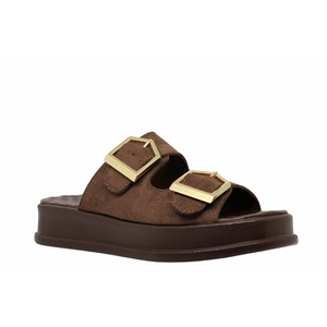 Z- ŞANZELİZE TERLİK - K-105 - KAHVE-SÜET