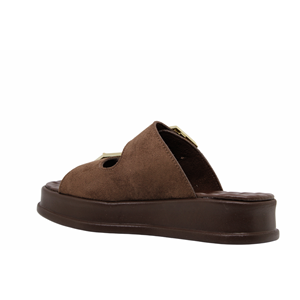 Z- ŞANZELİZE TERLİK - K-105 - KAHVE-SÜET