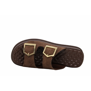 Z- ŞANZELİZE TERLİK - K-105 - KAHVE-SÜET