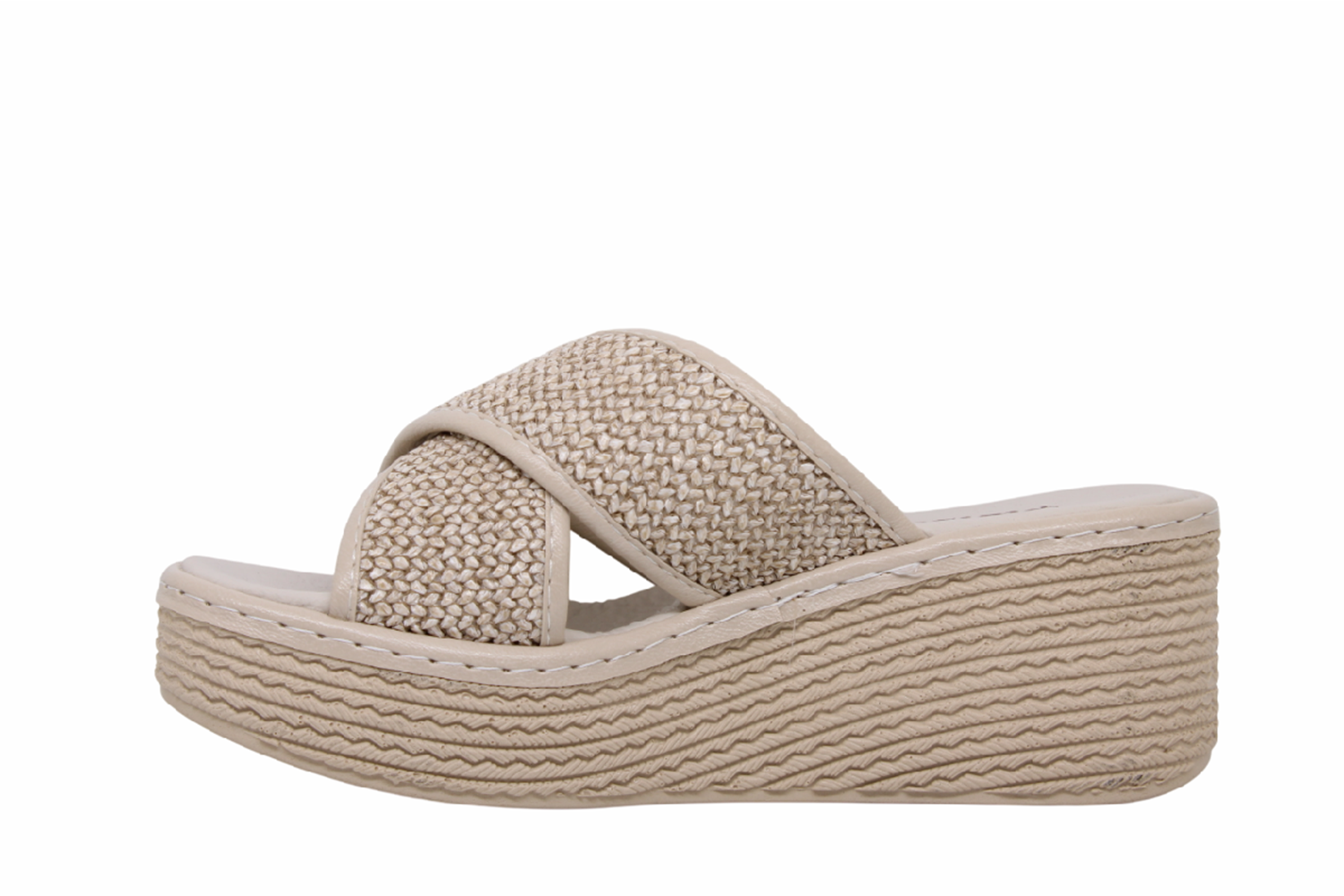 Z- ŞANZELİZE TERLİK - K-702 - HASIR ÖRGÜ - BEJ