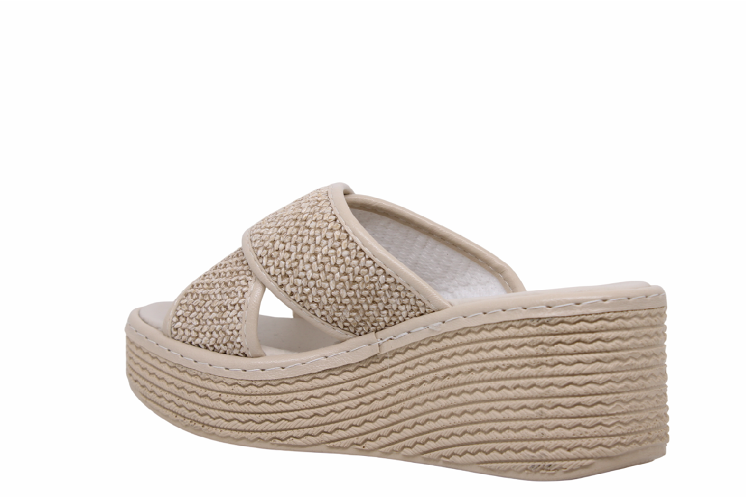 Z- ŞANZELİZE TERLİK - K-702 - HASIR ÖRGÜ - BEJ